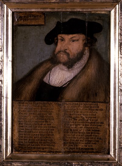 Johann der Beständige, Kurfürst von Sachsen, 1536 von Lucas Cranach the Elder